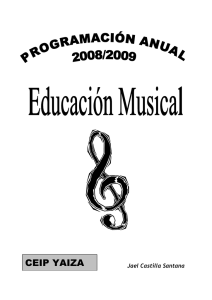 CEIP Yaiza. Programa de Educación Musical