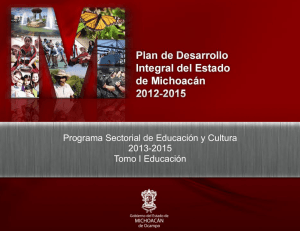 Programa Sectorial de Educación y Cultura 2013-2015