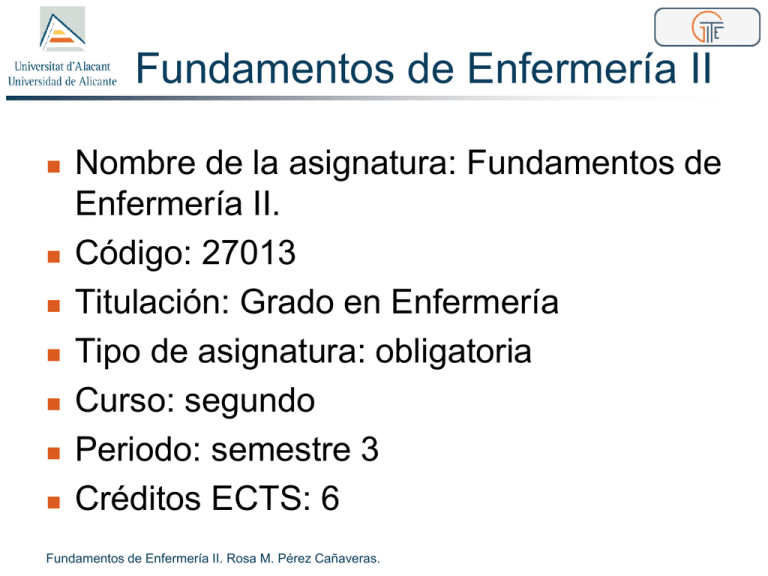 Fundamentos De Enfermería