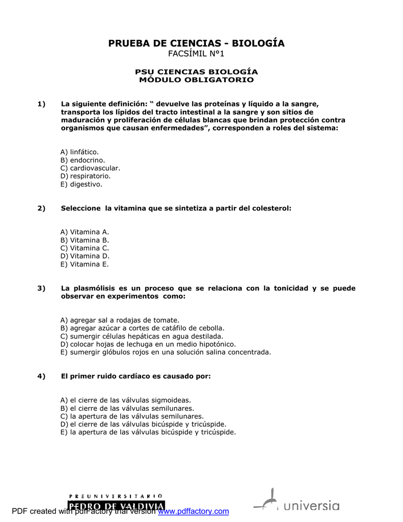 definicion de valvulas biologia