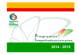 programas interinstitucionales 2015-2016