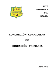 CONCRECIÓN CURRICULAR DE EDUCACIÓN PRIMARIA