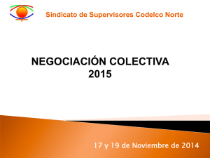 negociación colectiva 2015 - Sindicato de Supervisores de Codelco