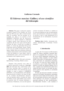 Galileo y el uso científico del telescopio