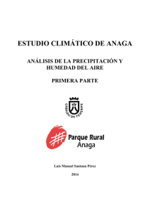 Estudio climático de Anaga. Análisis de la