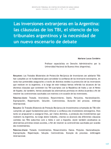Las inversiones extranjeras en la Argentina: las