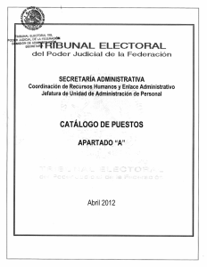 secretaríaadministrativa - Tribunal Electoral del Poder Judicial de la