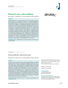 Pilomatricoma submandibular