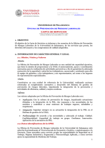 Carta de Servicios - Universidad de Salamanca