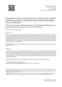 Obsolescencia de la envolvente térmica y acústica de la vivienda