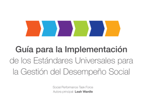 Guía de Implementación de los Estándare