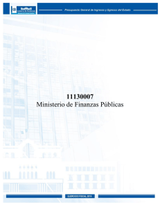 11130007 Ministerio de Finanzas Públicas