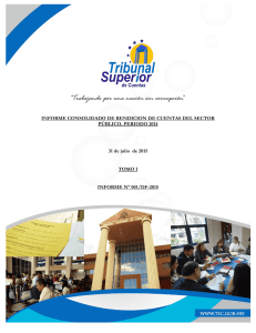 Informe 001-DF-2015 - Tribunal Superior de Cuentas