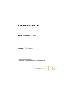 Comunicación Nº 01/13 - Servicios ABC