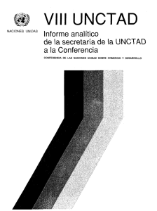 Informe analítico de la secretaría de la UNCTAD a la Conferencia