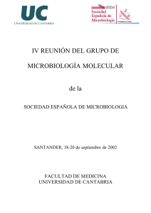 IV REUNIÓN DEL GRUPO DE MICROBIOLOGÍA MOLECULAR de la