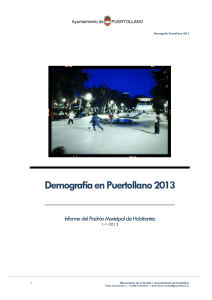 Informe demográfico 2013 - La Comarca de Puertollano