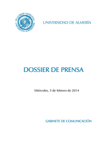 dossier de prensa - Universidad de Almería