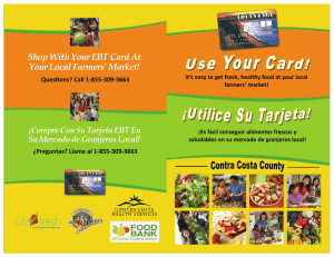 Shop With Your EBT Card At Your Local Farmers` Market!
