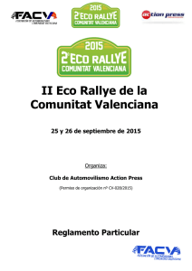 II Eco Rallye de la Comunitat Valenciana