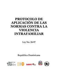 protocolo de aplicación de las normas contra la violencia intrafamiliar