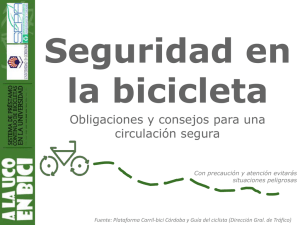 Seguridad en la bicicleta: circulando