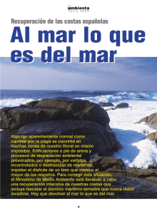 Recuperación de las costas españolas - Hispagua