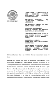 sentencia - Tribunal Electoral de Quintana Roo
