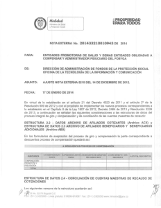 Nota Externa 10943 de 2014 - Ministerio de Salud y Protección Social