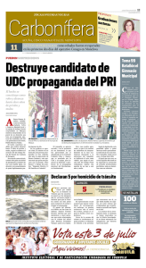 Destruye candidato de UDC propaganda del PRI