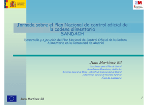Plan Nacional de control oficial de la cadena alimentaria SANDACH