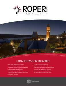 conviértase en miembro - Roper Center