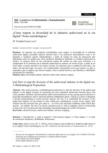 ¿Cómo mapear la diversidad de la industria audiovisual en la era