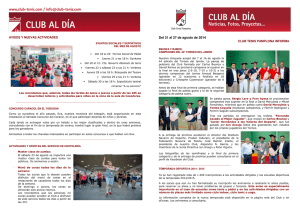 21 de agosto de 2014 - Club Tenis Pamplona