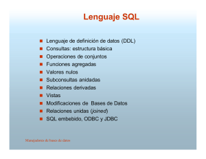 Lenguaje SQL 92