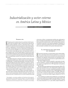 Industrialización y sector externo en América Latina y México