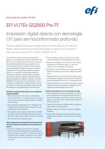 EFI VUTEk GS2000 Pro-TF Impresión digital directa con tecnología