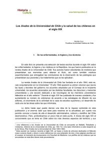 Los Anales de la Universidad de Chile y la salud