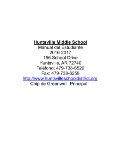 escuela secundaria - Huntsville School District
