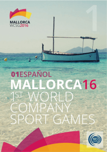 boletín#1 español - Mallorca 2016 First World Company Sport Games