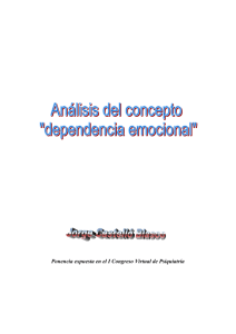 Análisis del concepto - Dependencia emocional