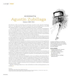 Biografía: Agustín Zubillaga