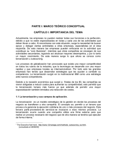 PARTE I: MARCO TEÓRICO CONCEPTUAL CAPÍTULO I