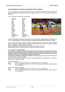 Pista Cubierta - Real Federación Española de Atletismo