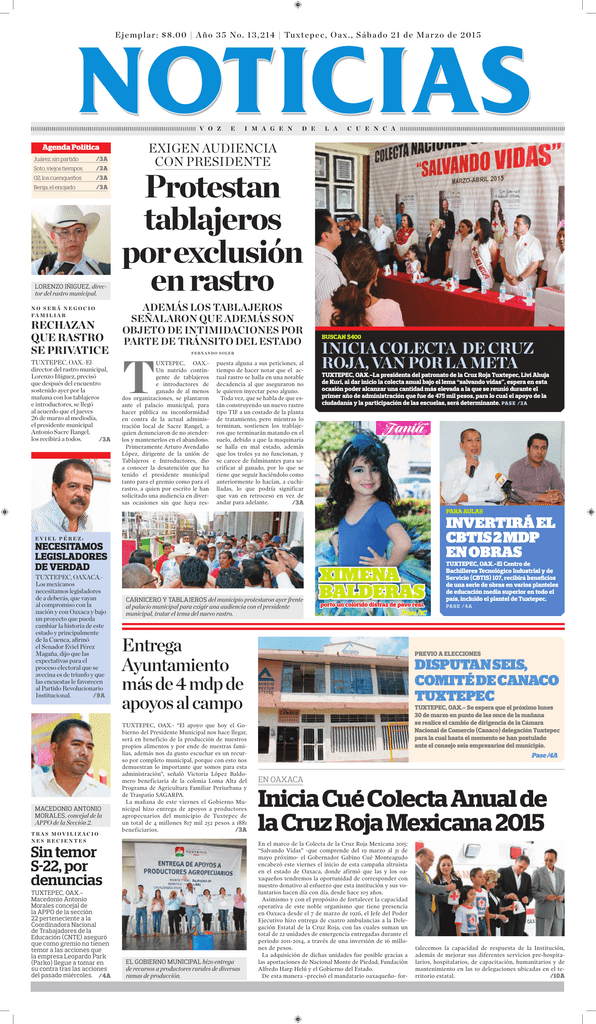 Noticias Voz E Imagen De La Cuenca Tuxtepec