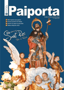 N° 7 Agosto-2013 125 Aniversario Sant Roc patrón de Paiporta
