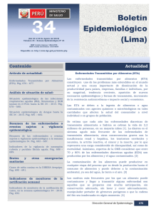 Boletín Epidemiológico (Lima) - Dirección General de Epidemiología