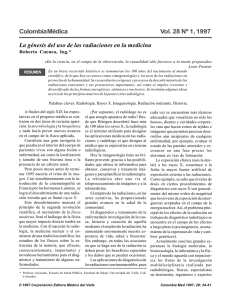 Colombia Médica Vol. 28 Nº 1, 1997 La génesis del uso de las