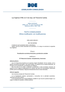 Ley Orgánica 2/1982, de 12 de mayo, del Tribunal de