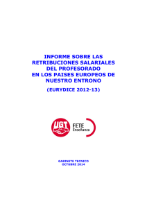 informe sobre las retribuciones salariales del - FETE-UGT